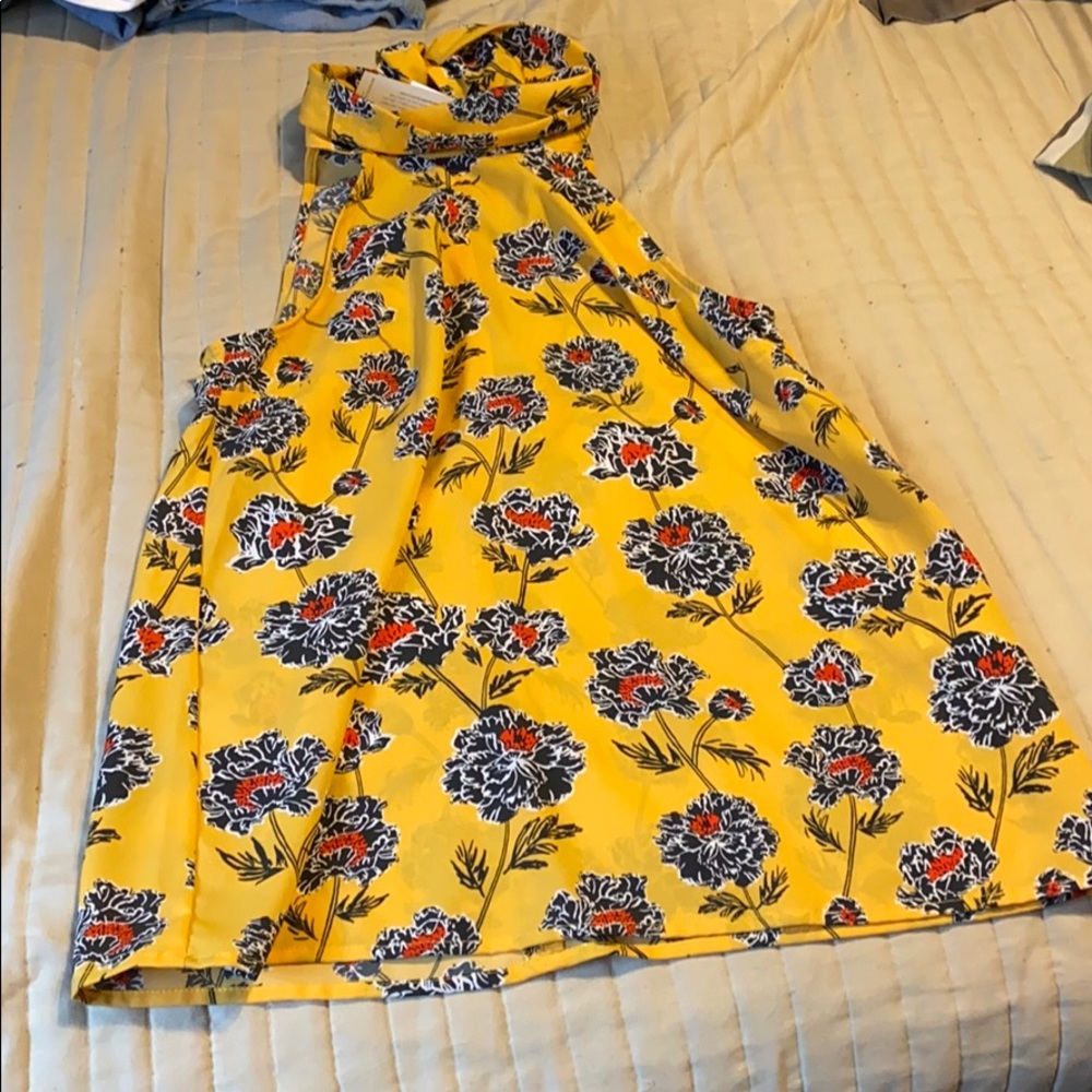 Banana Republic Petite Floral Tank Top Size XS